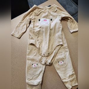 Garanimals Teddy Bear 2 Piece Outfit 12mo.